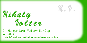 mihaly volter business card